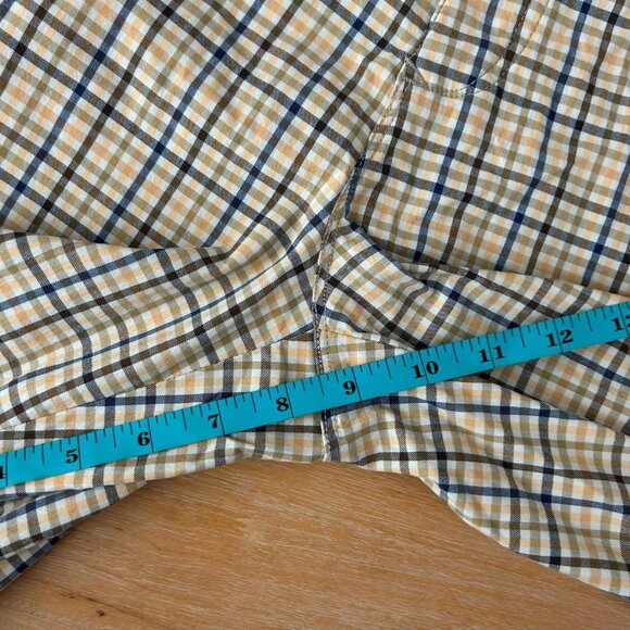 Tommy Bahama Shorts Mens 36 Tan Blue Plaid Check Nylon Stretch Lightweight Beach - Picture 11 of 14